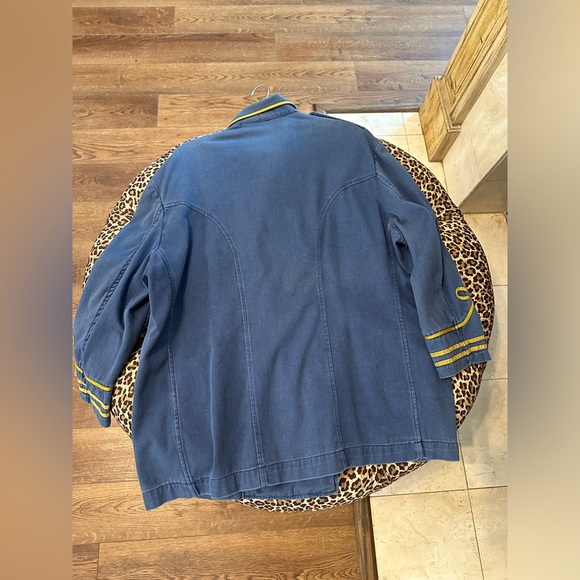 Ralph Lauren Blue Military Jacket with Gold Accents - Picture 5 of 6